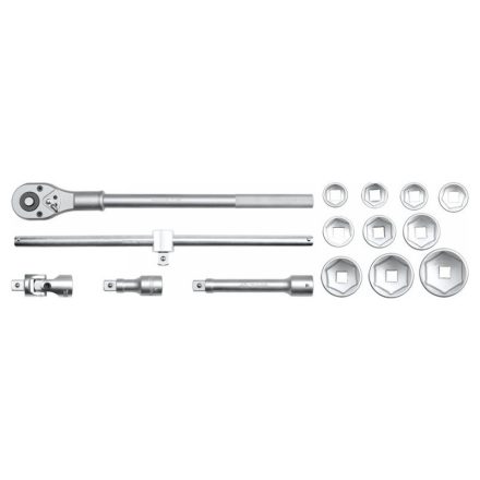 YATO Steckschlüsselsatz 15-teilig 3/4" 30-60 mm CrV