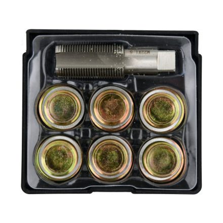 YATO Ölablassschraubengewinde-Reparatursatz 7-teilig M22x1,5 mm