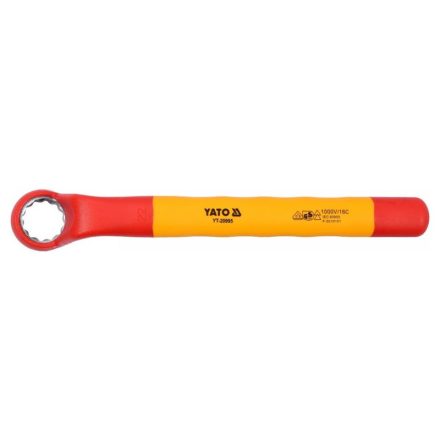 YATO Gebogener Sternschlüssel 22 mm / 245 mm CrV isoliert bis 1000 V