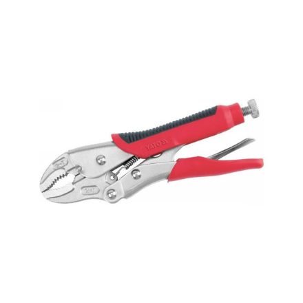 YATO Gebogene selbstsperrende Zange 180 mm mit gummiertem Griff