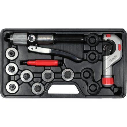 YATO Hydraulikrohr-Bördelset 10-teilig 3/8"-1 1/8"