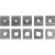 YATO Pressbacken-Set 10-teilig 16-240 mm für hydraulische Presse YT-22861