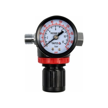 YATO Pneumatisches Druckminderventil mit Manometer 1/4"
