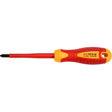 YATO Schraubendreher PH2 x 100 mm isoliert bis 1000 V