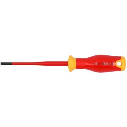 YATO Schraubenzieher Schlitz 4 x 100 mm, bis 1000 V isoliert, schlankes Design