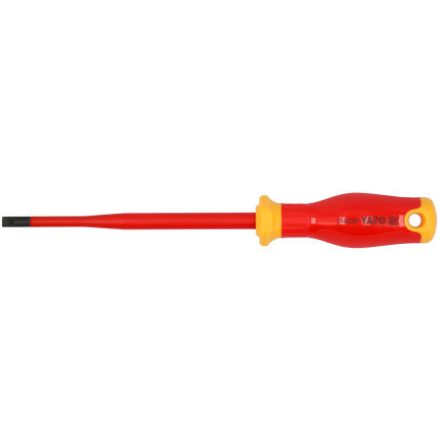 YATO Flacher Schraubendreher 6,5 x 150 mm, bis 1000 V isoliert, schlankes Design