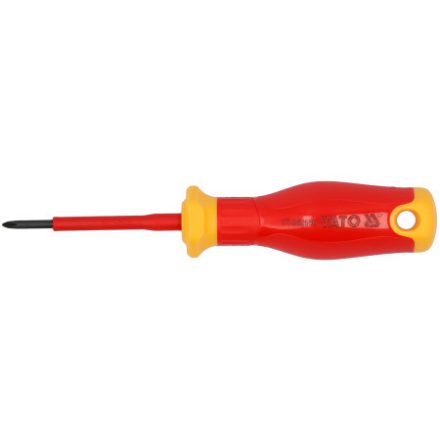 YATO Schraubenzieher PH0 x 60 mm, bis 1000 V isoliert, schlankes Design