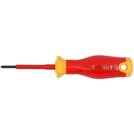 YATO Schraubendreher PZ0 x 60 mm, bis 1000 V isoliert, schlankes Design
