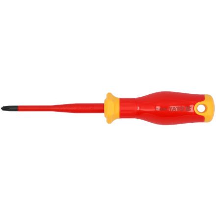 YATO Flach-/PH2-Schraubendreher 100 mm, bis 1000 V isoliert, schlankes Design