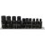 YATO Gewindebohrer Steckschlüsseladapter-Set 10-teilig 1/4", 3/8"