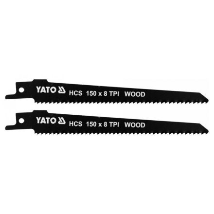 YATO Säbelsägeblatt für Holz 150/1,0 mm 8 TPI HCS (2 Stück)