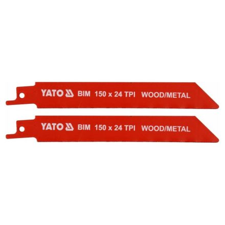 YATO Säbelsägeblatt 150 mm/24TPI Bimetall (2 Stück)