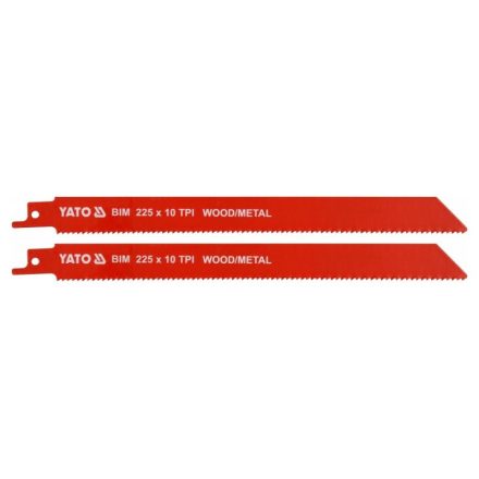 YATO Säbelsägeblatt 225 mm/10TPI Bimetall (2 Stück)