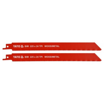 YATO Säbelsägeblatt für Holz, Metall 225/1,0 mm (2 Stück)