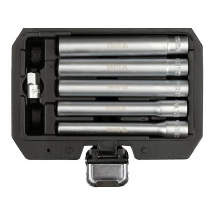 YATO Extra langer Steckschlüsselsatz 6-teilig 3/8"
