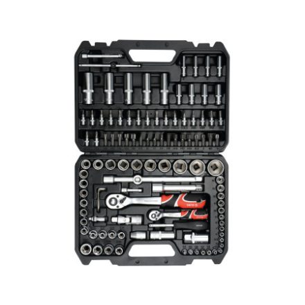 YATO Steckschlüsselsatz 108-teilig 1/4", 1/2" CrV