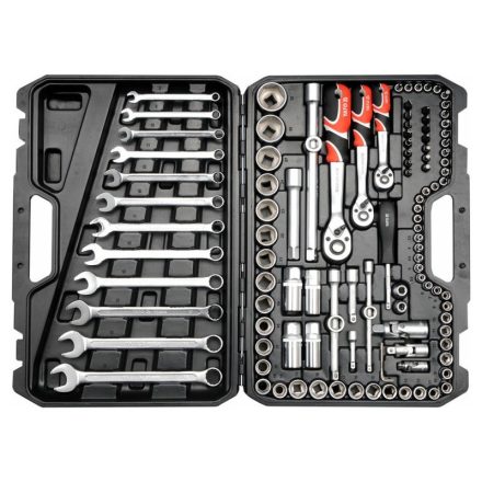 YATO Steckschlüsselsatz 111-teilig 1/4", 3/8", 1/2" CrV