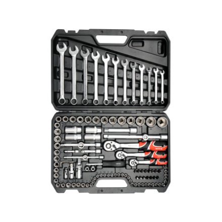 YATO Steckschlüsselsatz 111-teilig 1/4", 3/8", 1/2" CrV