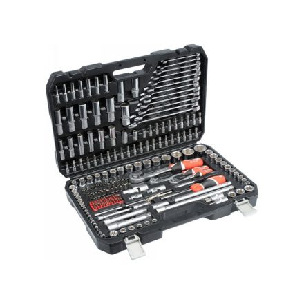 YATO Steckschlüsselsatz 216-teilig 1/4", 3/8", 1/2" CrV