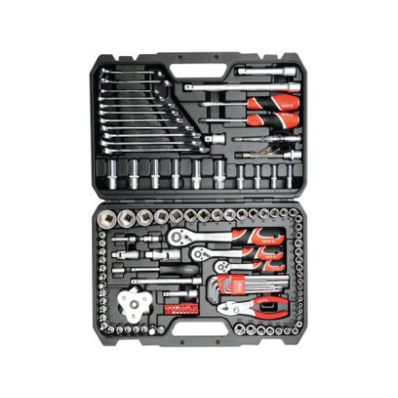 YATO Steckschlüsselsatz 126-teilig 1/4", 3/8", 1/2" CrV