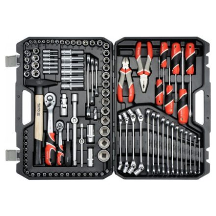YATO Werkzeugset 109-teilig 1/4", 1/2" CrV CrMo