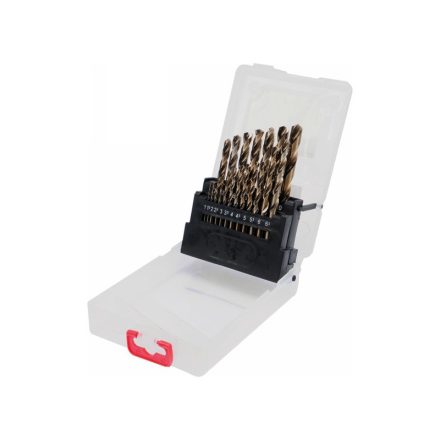 YATO Spiralbohrer-Set 19-teilig 1-10 mm HSS Co