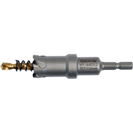 YATO Lochschneider 19 mm TCT mit Bitaufnahme