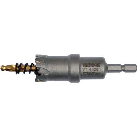 YATO Lochschneider 22 mm TCT-Bit mit Halterung