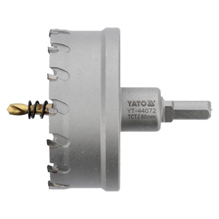 YATO Lochsäge 80 mm TCT mit Bit Aufnahme