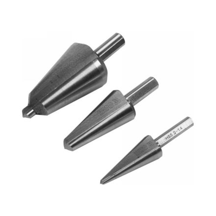 YATO Stufenbohrer-Set 3-teilig inox