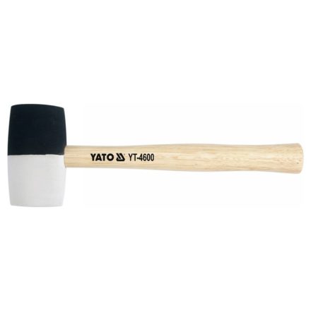 YATO Gummihammer 980 g (schwarz-weiß) 72 mm