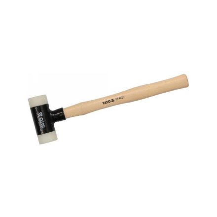 YATO Kunststoffhammer 490 g rückstoßfreier weißer Kunststoff