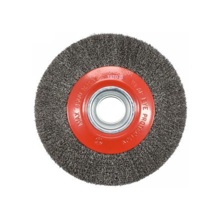 YATO Rundbürste 200 x 32 mm mit Reduzierringen, Edelstahl