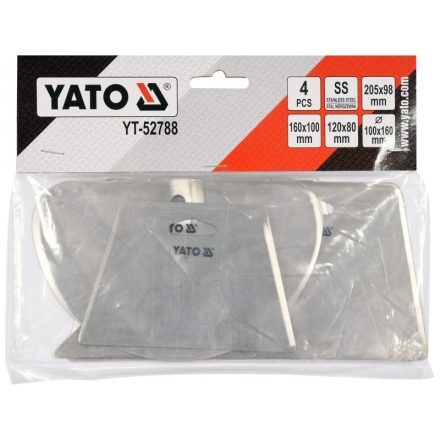 YATO Schaberset 4-teilig Inox