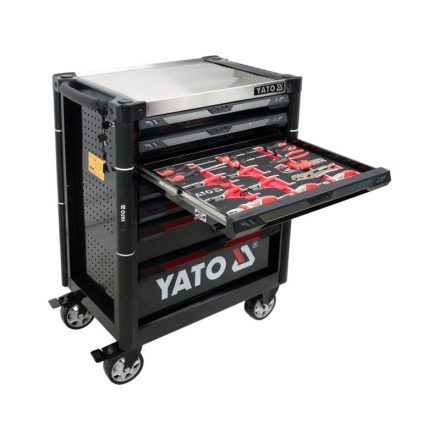 YATO Werkzeugwagen mit Werkzeugen 157 Teile