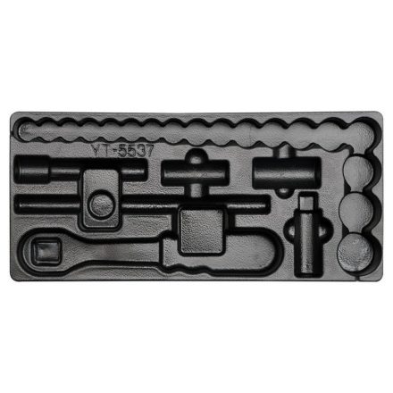 YATO Steckschlüsselsatz 24-teilig 1/2" 10-32 mm CrV (Schubladeneinsatz ohne Werkzeug)