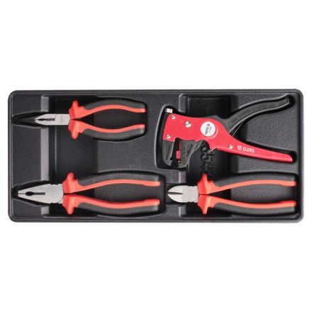 YATO Zangen-Set 4-teilig isoliert bis 1000 V (Schubladeneinsatz)