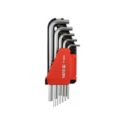 YATO Inbusschlüsselsatz 12-teilig 1/16"-3/8" CrV