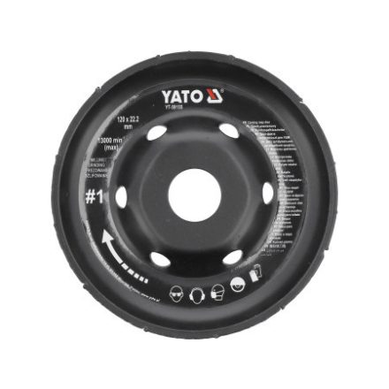 YATO Schleifteller grob #1 125 x 22,2 mm