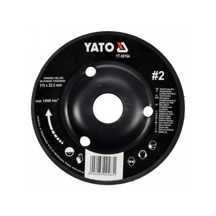 YATO Raspelscheibe mittel #2 115 x 22,2 mm