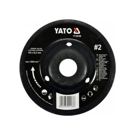 YATO Mittlere Schleifscheibe #2 125 x 22,2 mm