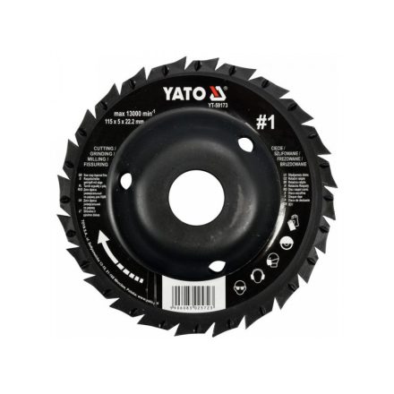 YATO Grobe Schnittscheibe mit Raspel #1 115 mm