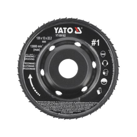 YATO Schruppscheibe grob #1 120 x 22,2 mm