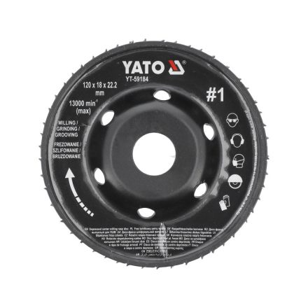 YATO Grobschleifscheibe #1 120 x 22,2 mm