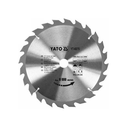 YATO Sägeblatt für Holz 300 x 30 x 2,0 mm / 24T