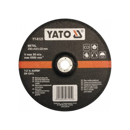 YATO Reinigungsscheibe für Metall 230 x 6,0 x 22,2 mm