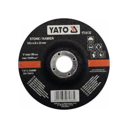 YATO Reinigungsscheibe für Stein 125 x 6,8 x 22,2 mm