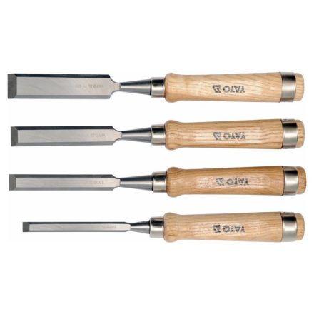 YATO Stechbeitel-Set 4-teilig mit Holzgriff (10-16-20-25 mm)