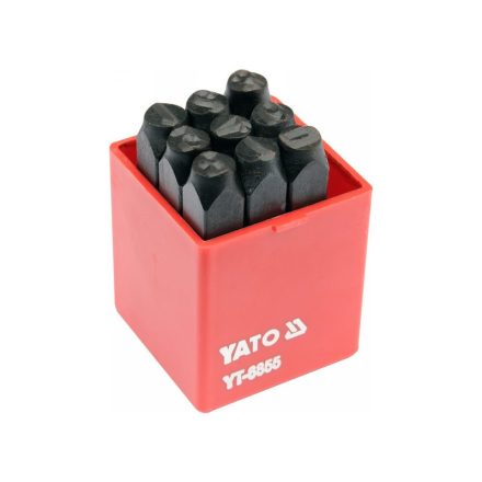 YATO Zahlenstanzer-Set 8 mm 9-teilig