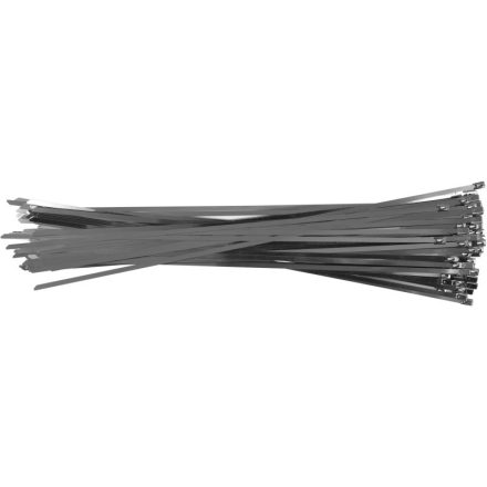 YATO Kabelbinder Inox 400 x 4,6 mm (100 Stück)